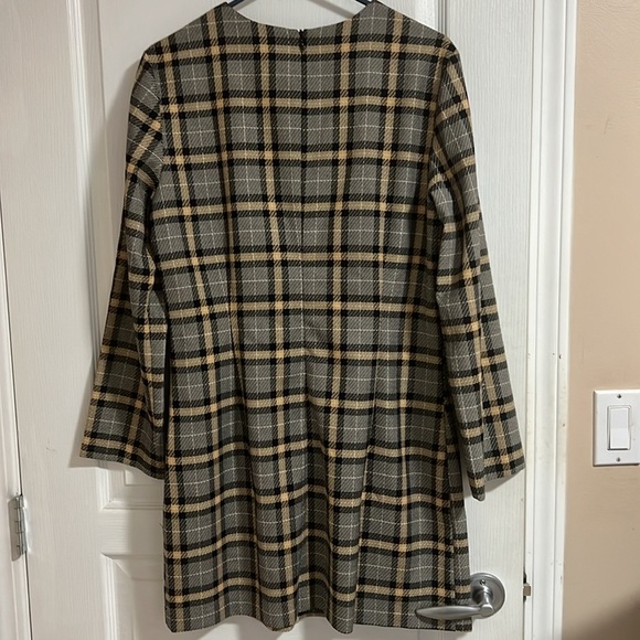 NWT HM cream and black long sleeved shift dress - Picture 8 of 11